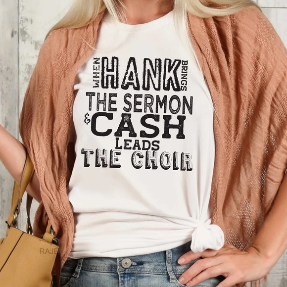 Whiskey Kiss Tops - My Church Lyrics Handmade Graphic Tee
